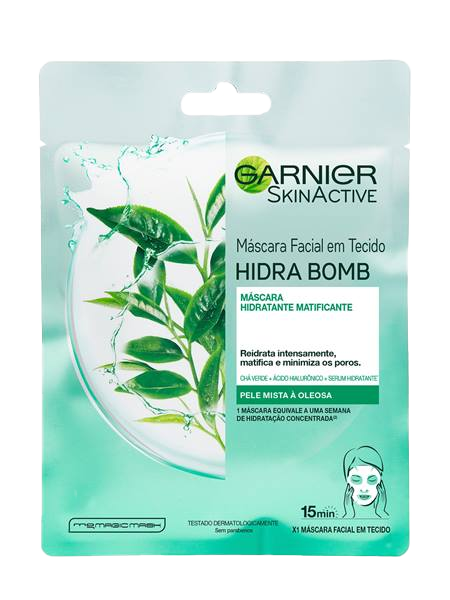 Imagem Máscara Facial Matificante Chá Verde Hidra Bomb - 32g | Garnier